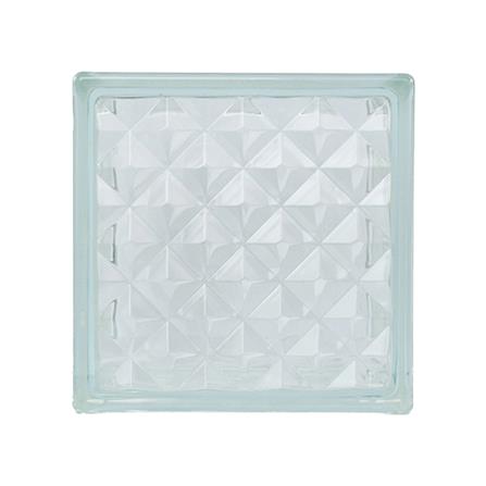 อิฐแก้ว 19x19x9 ซม. ช้างแก้ว เพชรสุริยัน สีใส