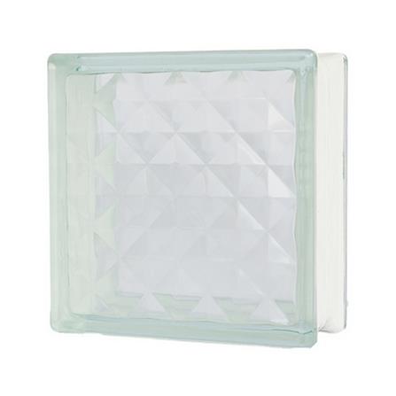 อิฐแก้ว 19x19x9 ซม. ช้างแก้ว เพชรสุริยัน สีใส_1