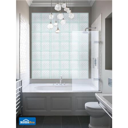 อิฐแก้ว 19x19x9 ซม. ช้างแก้ว เพชรสุริยัน สีใส_2