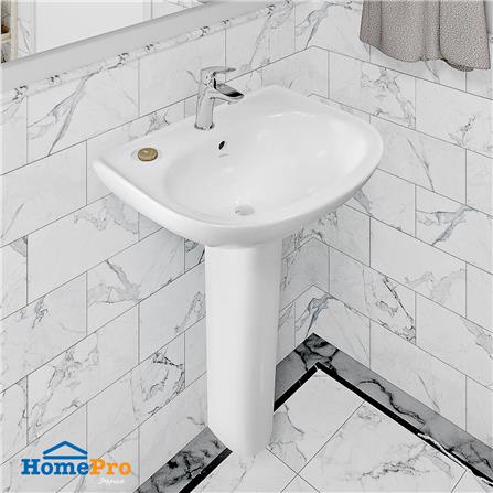 อ่างล้างหน้าพร้อมขาตั้ง MOYA 840 สีขาว_3