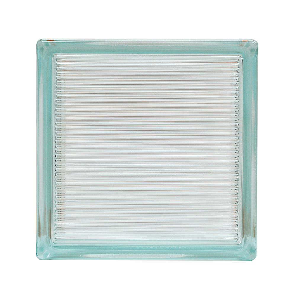 GLASS BLOCK 19x19x8CM CHANG KAEW SPARKING GEM WHITE