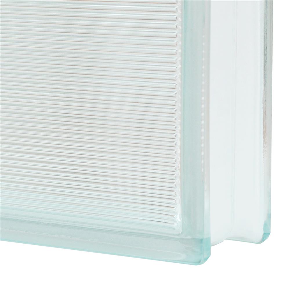 GLASS BLOCK 19x19x8CM CHANG KAEW SPARKING GEM WHITE