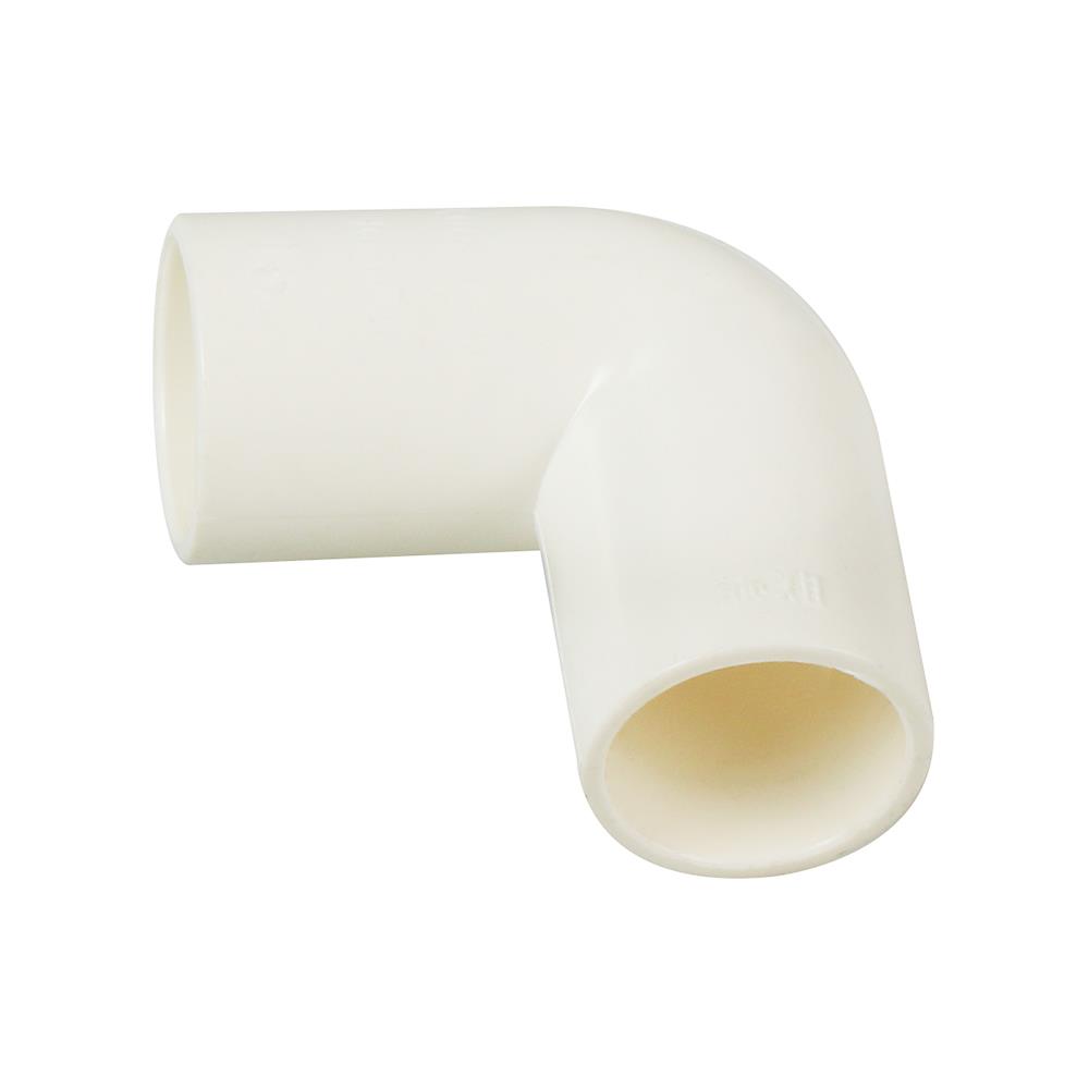 ข้อโค้ง 90 องศา PVC ตราช้างNPI 16 มม. มาตรฐาน BS สีขาว