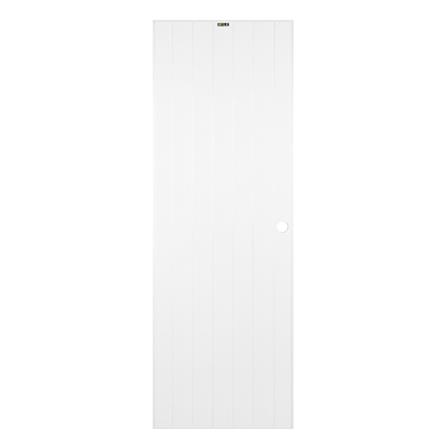 ประตูบานประกอบ PVC AZLE 1 UV มอก. บานทึบ 70X200 ซม. สีขาว เจาะลูกบิด