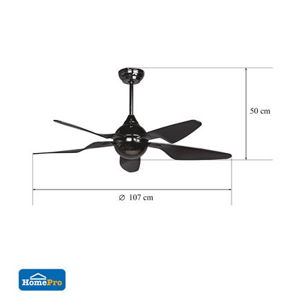 พัดลม CARINI 42YFT-7031 42 นิ้ว 5 ใบพัด สีดำ_2