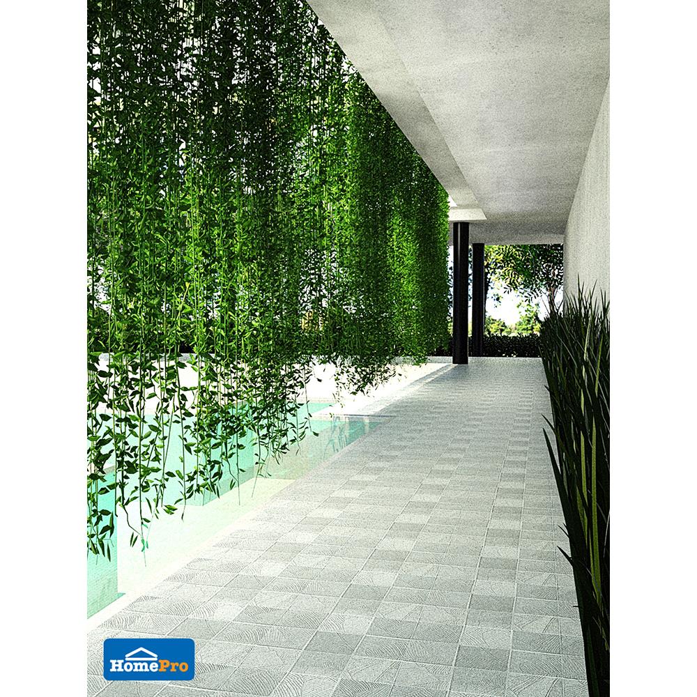 กระเบื้องพื้นพอร์ซเลน  16x16 นิ้ว COTTO เวสทีจ เทา PM