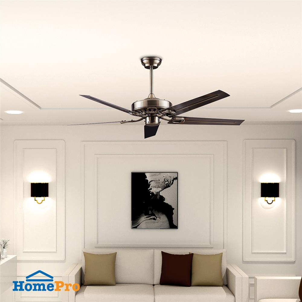 พัดลม CARINI 56YFT-006 56 นิ้ว 5 ใบพัด สีทองรมดำ