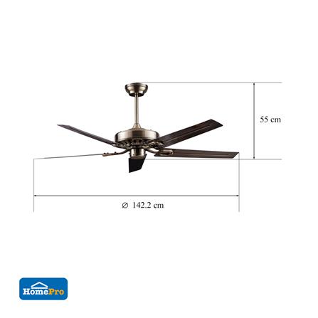 พัดลม CARINI 56YFT-006 56 นิ้ว 5 ใบพัด สีทองรมดำ_5