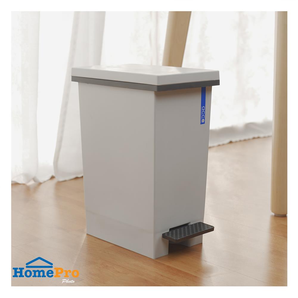 ถังขยะเหยียบเหลี่ยม ACCO HH-2600I 5 ลิตร สีเทา
