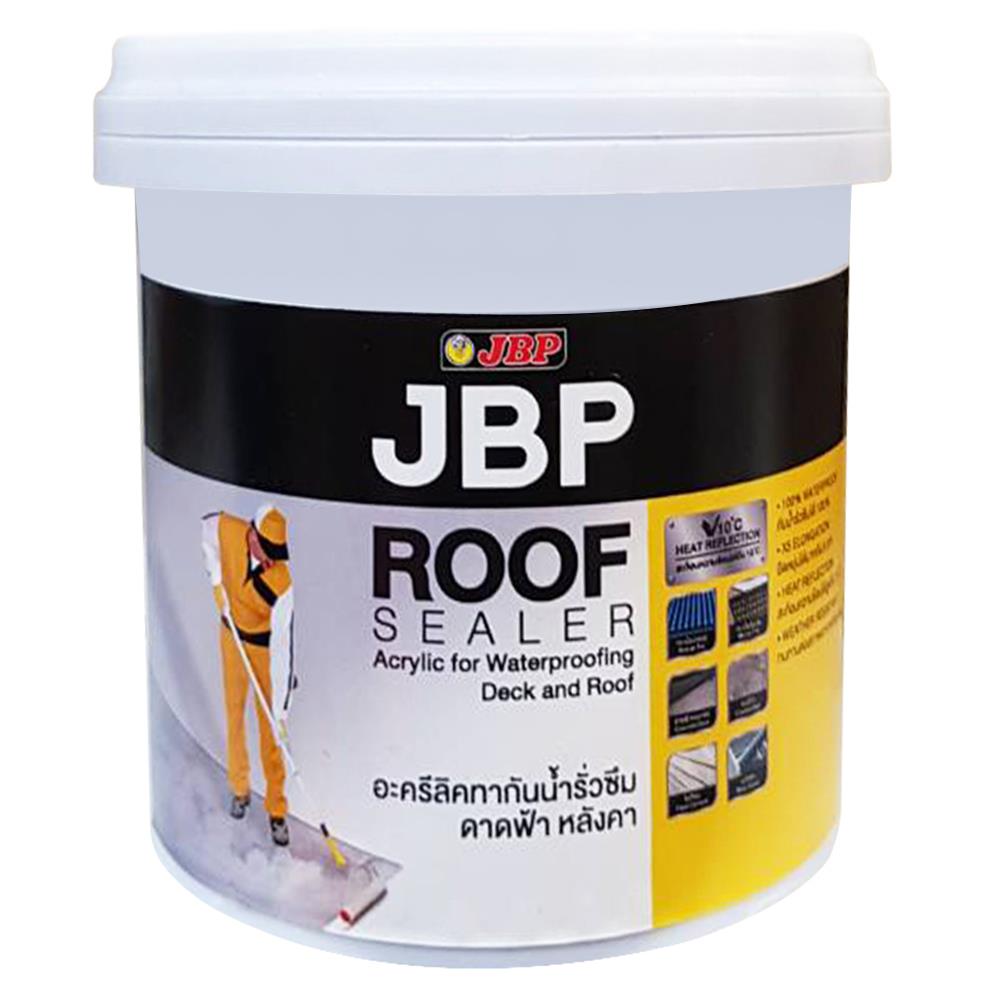 อะคริลิกทากันนํ้ารั่วซึม JBP ROOF SEALER 4 กก. สีขาว