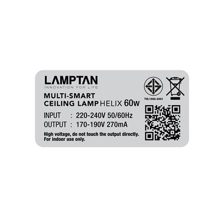 ไฟเพดาน LED LAMPTAN MULTI SMART 19 นิ้ว 60 วัตต์ DAYLIGHT/COOL WHITE/WARM WHITE สีขาว_7