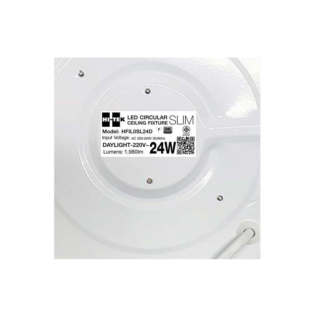 ไฟเพดาน LED HI-TEK HFIL0SL 24 วัตต์ DAYLIGHT 15 นิ้ว