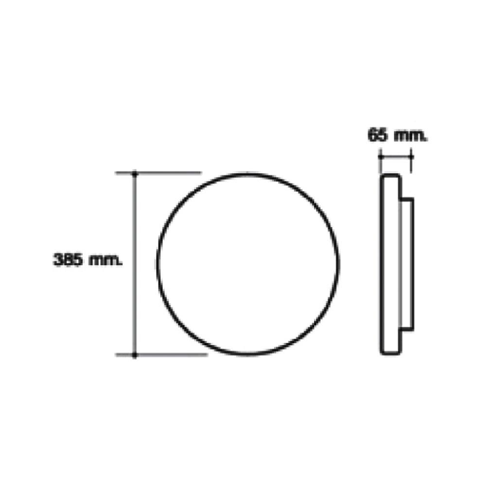 ไฟเพดาน LED HI-TEK HFIL0SL 24 วัตต์ DAYLIGHT 15 นิ้ว