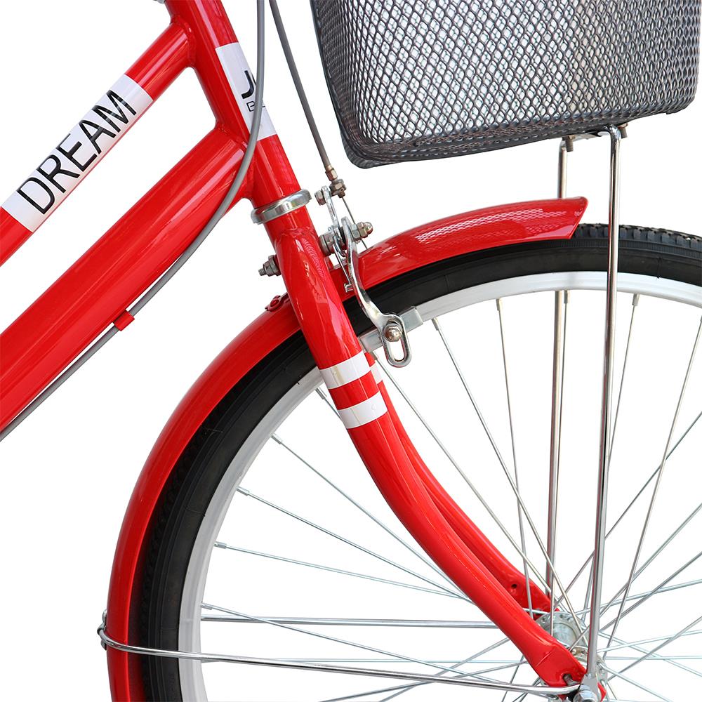 จักรยานแม่บ้าน 24 นิ้ว JOY BICYCLE DREAM สีแดง