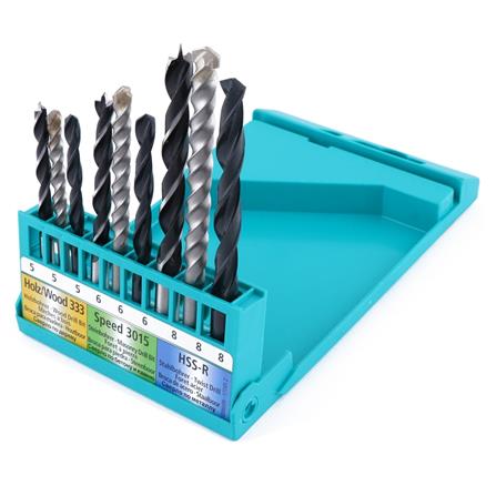 ดอกเจาะเหล็ก ไม้ คอนกรีต HELLER 9 ชิ้น/แพ็ค_2