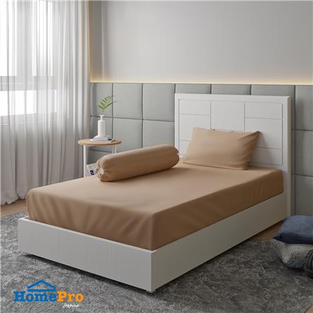 ชุดผ้าปูที่นอน 3.5 ฟุต 3 ชิ้น HOME LIVING STYLE CLINIC สีน้ำตาล_0