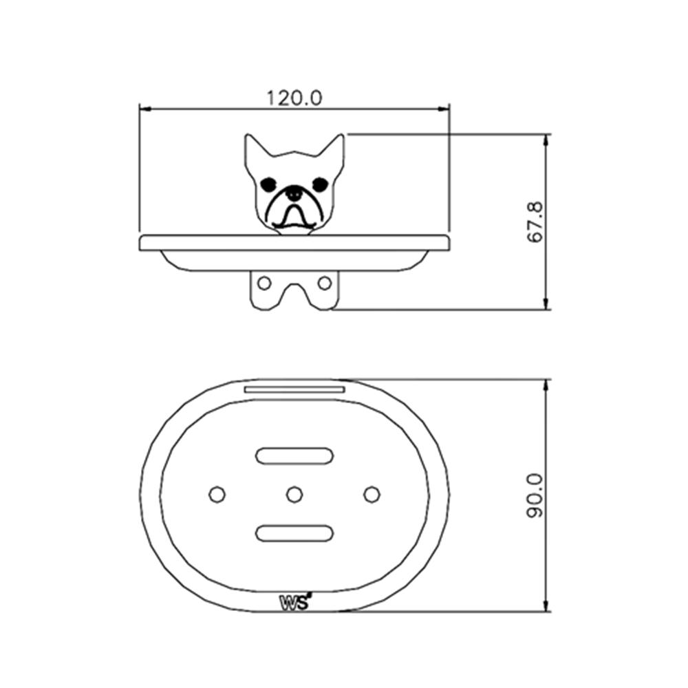 ที่ใส่สบู่ WS BD-5906 สเตนเลส