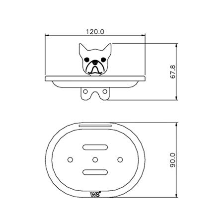 ที่ใส่สบู่ WS BD-5906 สเตนเลส_1