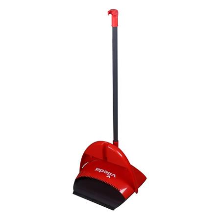 ชุดไม้กวาดพร้อมที่โกยผง VILEDA CLEAN AND CLOSE 12 นิ้ว สีแดง_1