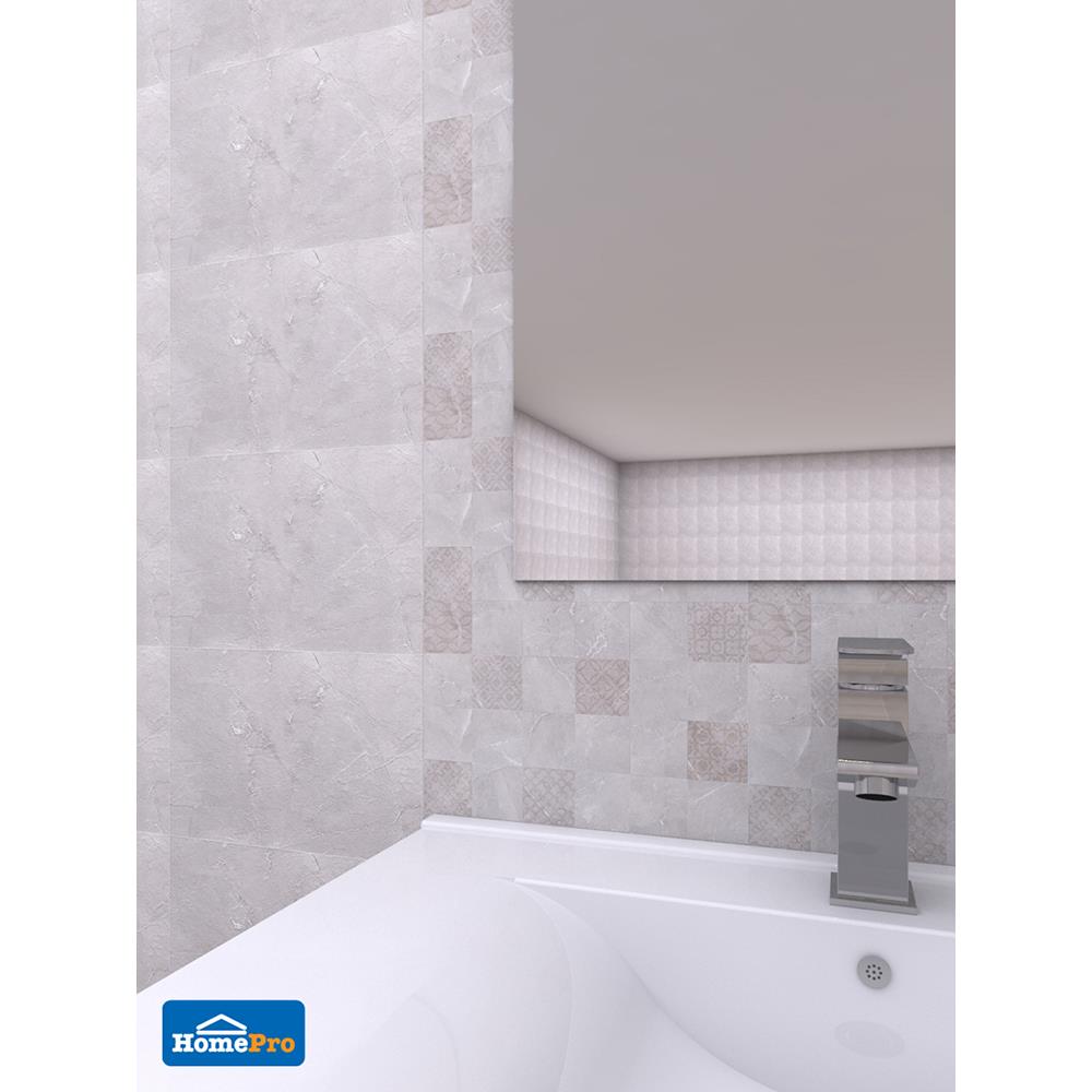 กระเบื้องผนัง 8x12 นิ้ว TARA ซาร่า ชิโน เทา EXC PM 1M2