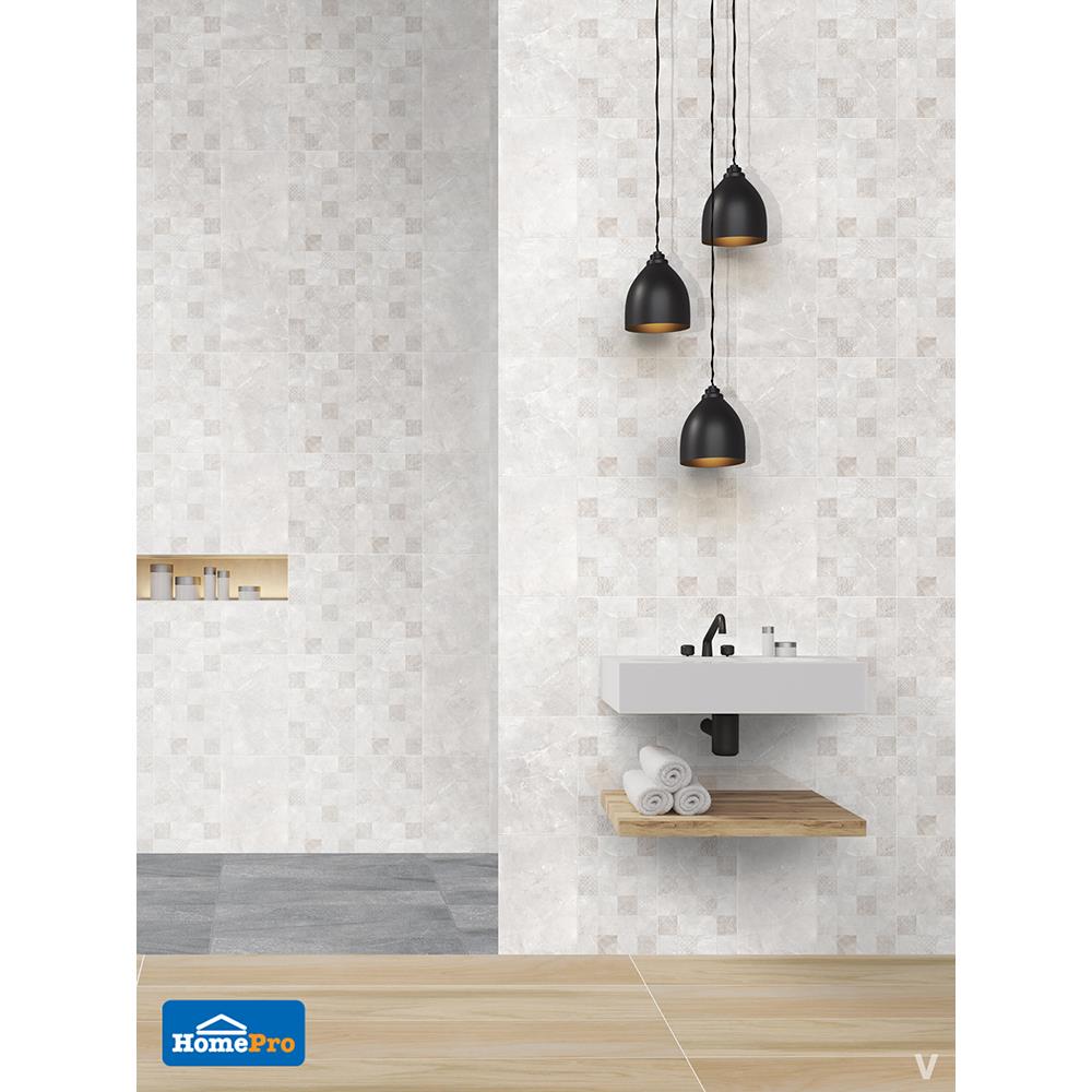 กระเบื้องผนัง 8x12 นิ้ว TARA ซาร่า ชิโน เทา EXC PM 1M2