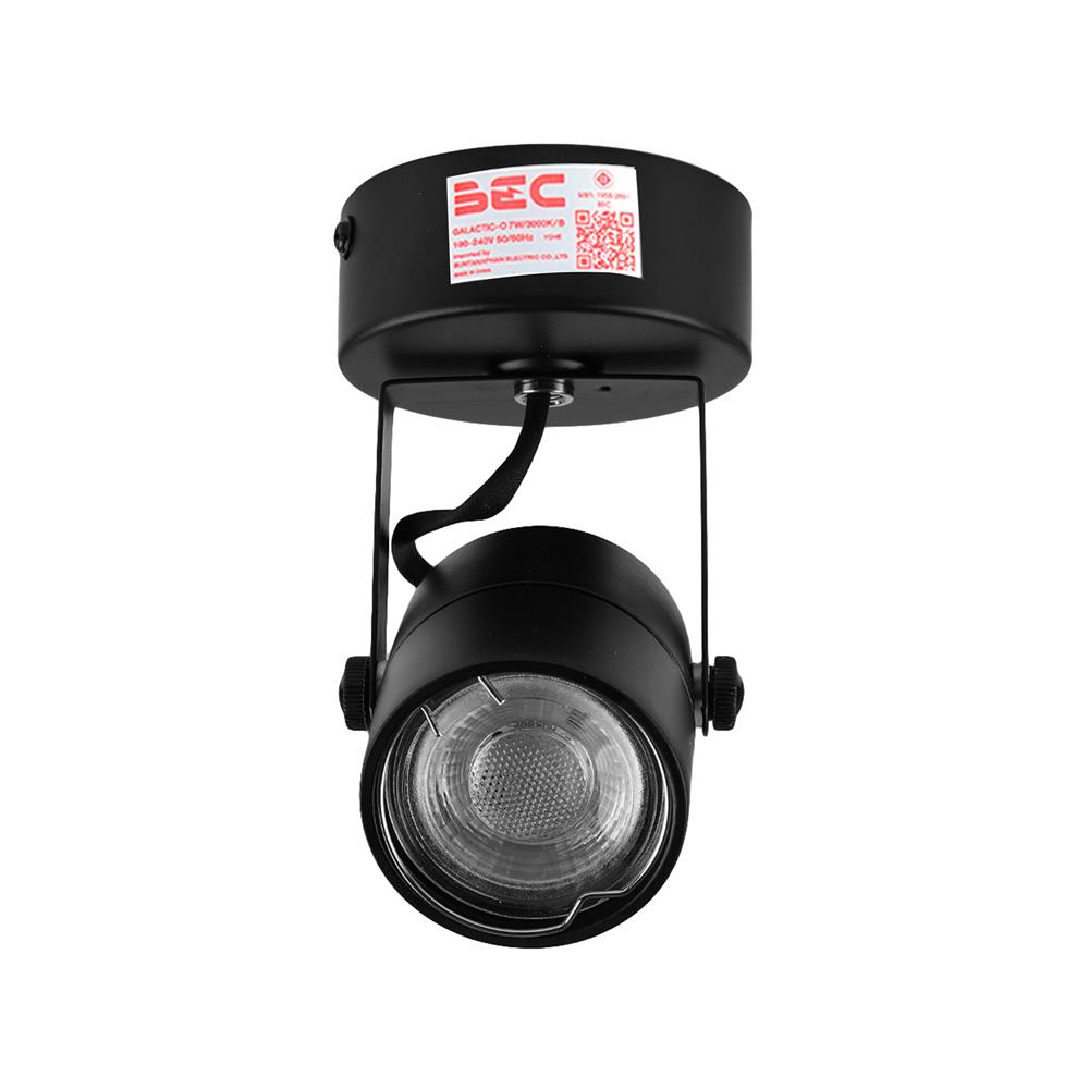 แทรคไลท์ LED BEC GALACTIC-O 7 วัตต์ WARM WHITE สีดำ