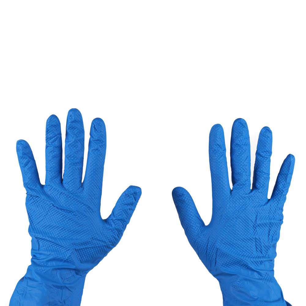 ถุงมือยางไนไตร PARAGON 2 หน้า ขนาด FREE SIZE  สีฟ้า 1 คู่