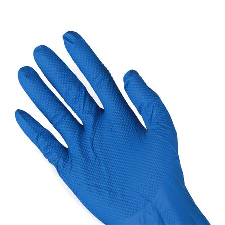 ถุงมือยางไนไตร PARAGON 2 หน้า ขนาด FREE SIZE  สีฟ้า 1 คู่_1