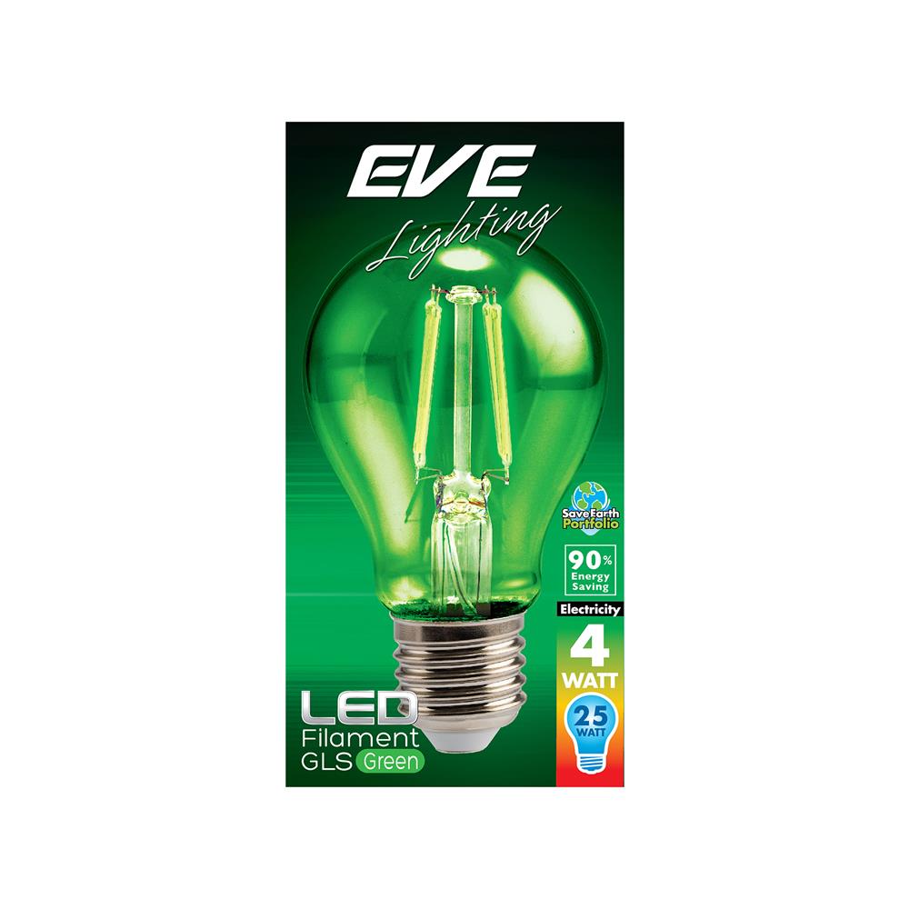 หลอด LED EVE A60 FILAMENT GLS 4 วัตต์ GREEN E27