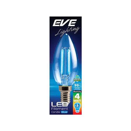 หลอด LED FILAMENT CANDLE 4 วัตต์ สีน้ำเงิน E14_1