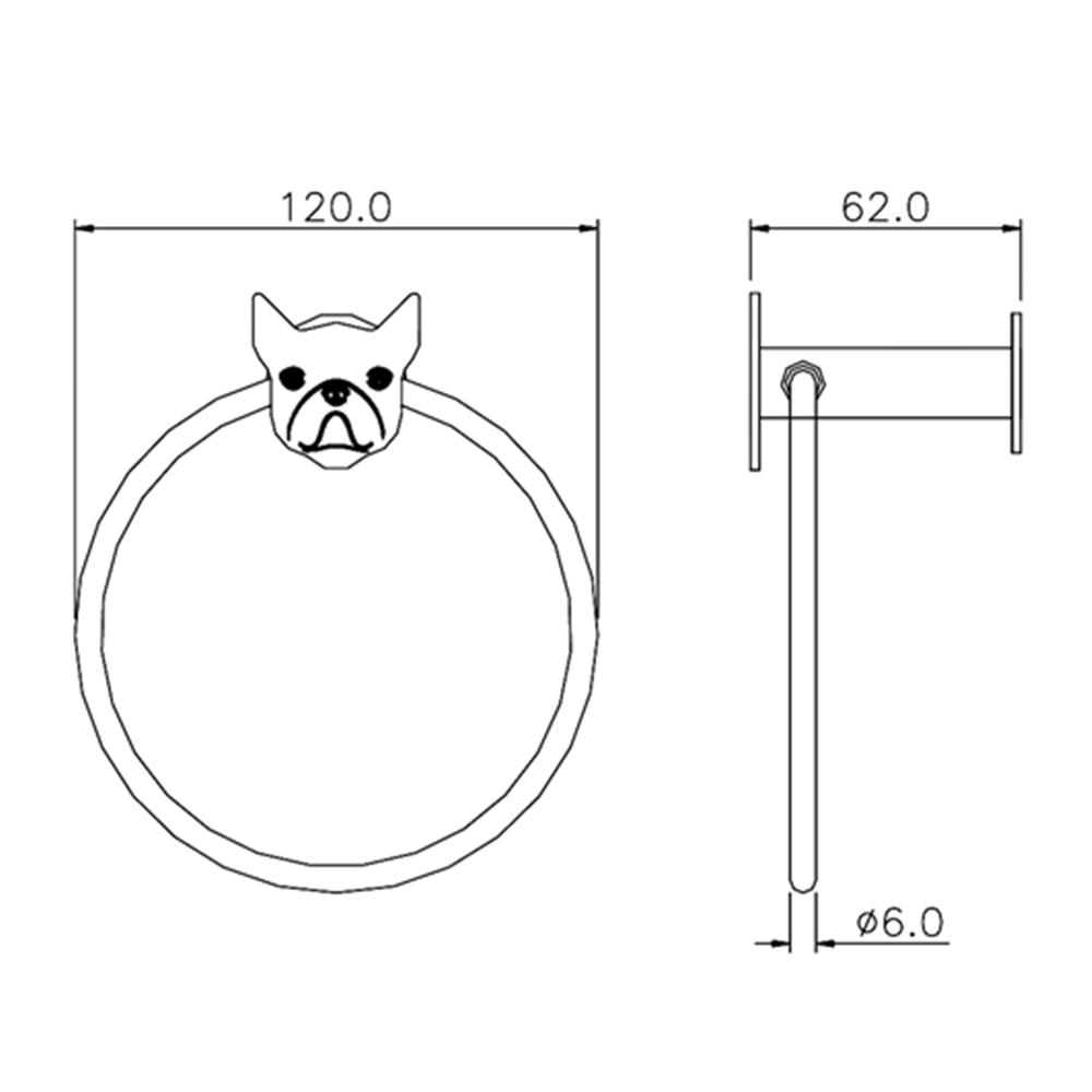 ห่วงแขวนผ้า WS BD-5906 สเตนเลส