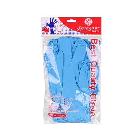 ถุงมือยางไนไตร PARAGON ขนาด L สีฟ้า แพ็ก 20 ชิ้น_3