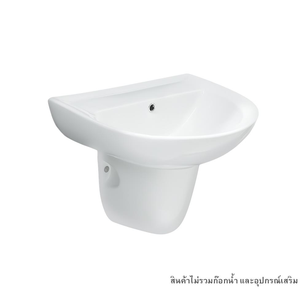 อ่างล้างหน้าพร้อมขาตั้งครึ่ง HAFELE 495.60.966 สีขาว