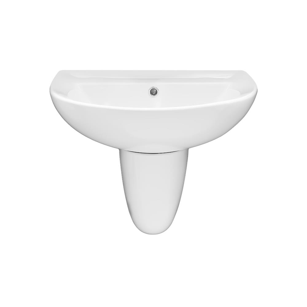 อ่างล้างหน้าพร้อมขาตั้งครึ่ง HAFELE 495.60.966 สีขาว