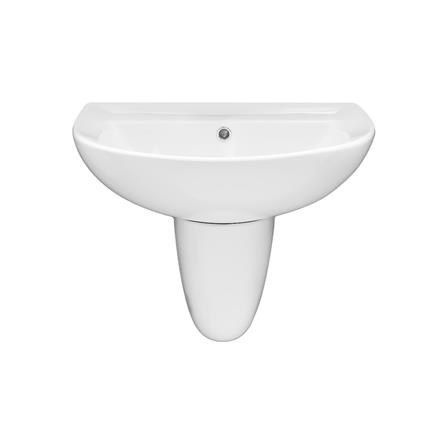 อ่างล้างหน้าพร้อมขาตั้งครึ่ง HAFELE 495.60.966 สีขาว_1