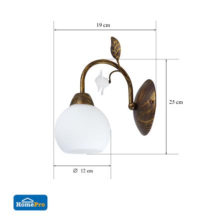 ไฟกิ่งภายใน CARINI W9902-1 สีน้ำตาล 1 หัว_6