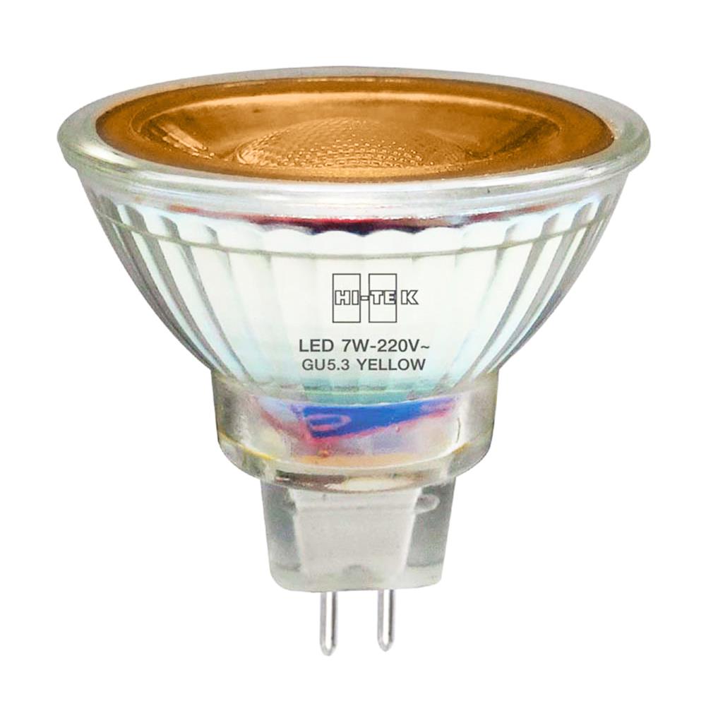หลอด LED HI-TEK MR16 HI-F 7 วัตต์ สีเหลือง