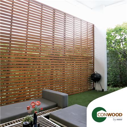 ไม้บังตา CONWOOD หน้า 3 นิ้ว 7.5X305X1.4 ซม. สีขาวงาช้าง แพ็ก 8 แผ่น_5