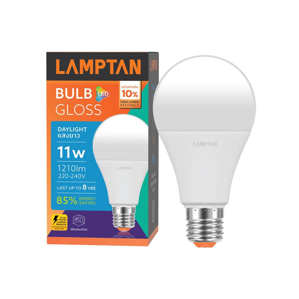 หลอด LED LAMPTAN BULB GLOSS 11 วัตต์ DAYLIGHT E27