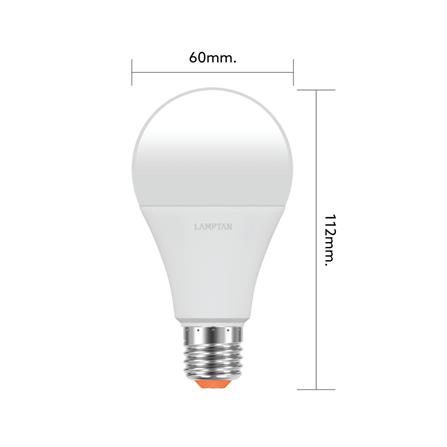 หลอด LED LAMPTAN BULB GLOSS 11 วัตต์ WARM WHITE E27_3