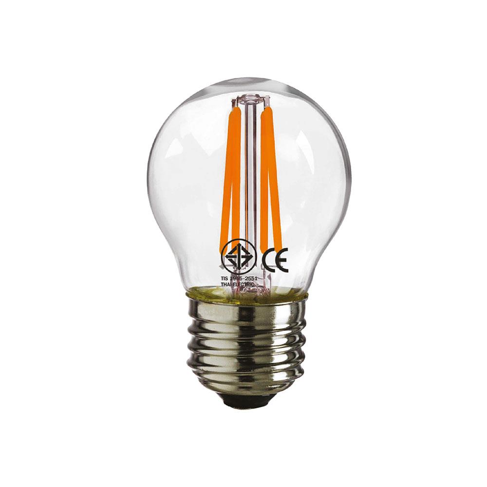หลอด LED HI-TEK FILAMENT G45 4 วัตต์ E27 WARMWHITE สีใส