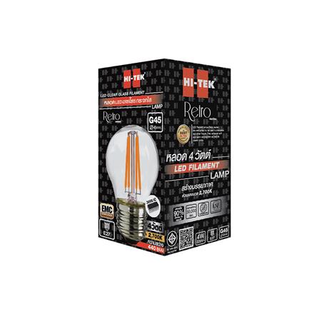 หลอด LED HI-TEK FILAMENT G45 4 วัตต์ E27 WARMWHITE สีใส_1