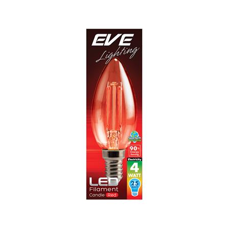 หลอด LED FILAMENT CANDLE 4 วัตต์ สีแดง E14_1