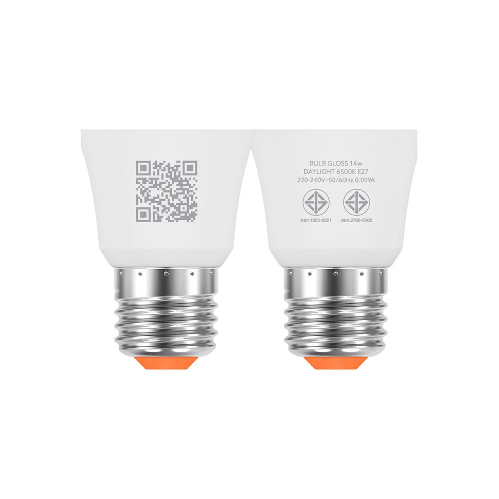 หลอด LED LAMPTAN BULB GLOSS 14 วัตต์ DAYLIGHT E27