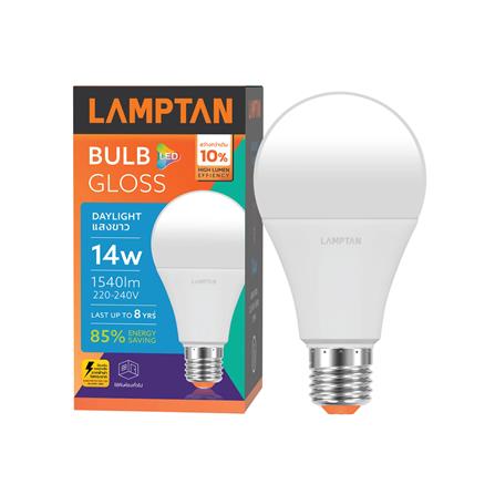 หลอด LED LAMPTAN BULB GLOSS 14 วัตต์ DAYLIGHT E27_1