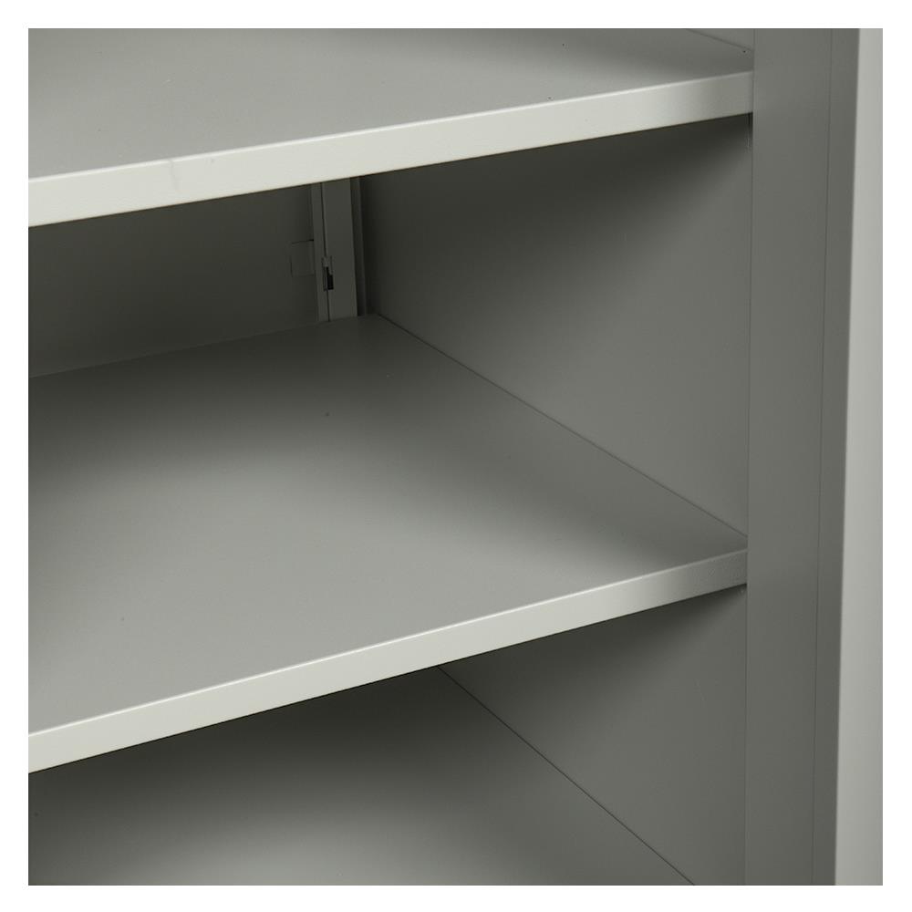 ตู้เสื้อผ้าเหล็กบานเลื่อนผสมกระจกเงา LUCKY WORLD KVS-126K-RG 118.8 ซม. สีน้ำเงิน