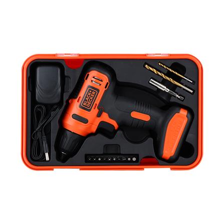 สว่านไร้สาย (พร้อมแบตเตอรี่) BLACK&DECKER LD12SP-B1 12 โวลต์_4