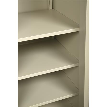 ตู้เสื้อผ้าเหล็กบานเลื่อนผสมกระจกเงา LUCKY WORLD KVS-126K 118.8 ซม. สีครีม_3