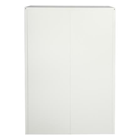 ตู้เสื้อผ้าเหล็กบานเลื่อนผสมกระจกเงา LUCKY WORLD KVS-126K-GG 118.8 ซม. สีเขียว_4