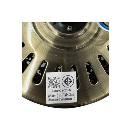 พัดลมโคมไฟ CA05 CARINI ไม้/เหล็ก CLASSIC ทองรมดำ 52